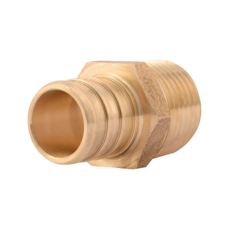 Nibco SharkBite Push to Connect 3/4 in. Barb each X 1/2 in. D MPT Brass Adapter UC138LFA